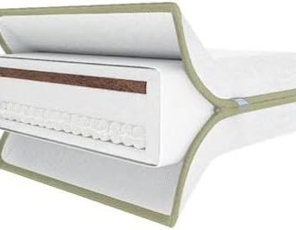 Mamas & Papas  Cotbed 140 x 70 Premium Dual Core + Mattress