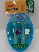 Nuby Muncheez Feeding Bowl with Travel Lid & Cutlery