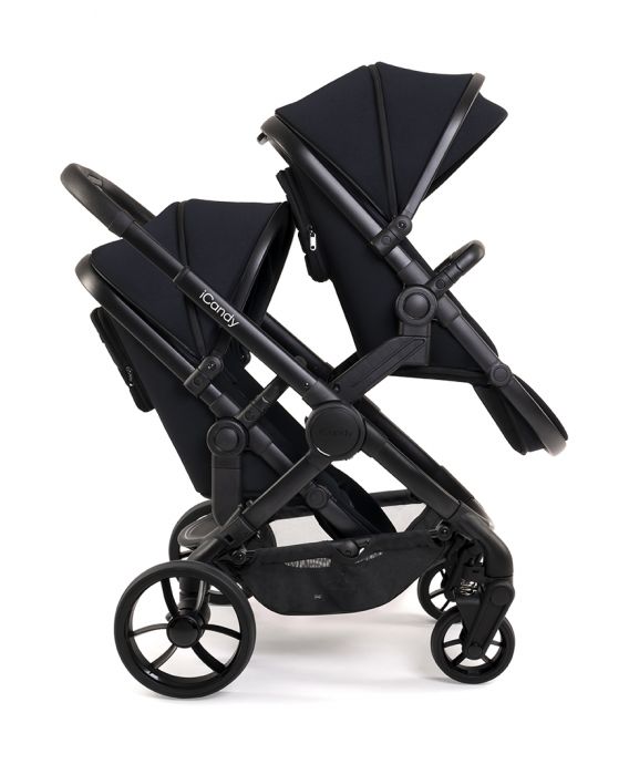 iCandy Peach 7 Pushchair and Carrycot - Double - Black Edition - Image 2