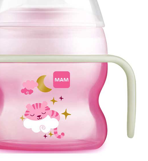 Starter Cup with glow-in-the-dark handles 150ml 4+ months Yellow- Image may Vary - Image 3
