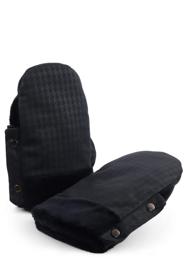 Egg Stroller Handmuffs Houndstooth Black