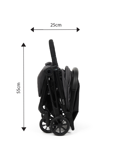 Babylo Auto Fold Spire Stroller - Shadow Grey - Image 4