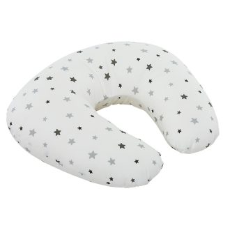 Baby Elegance Nursing Pillow White & Grey Stars