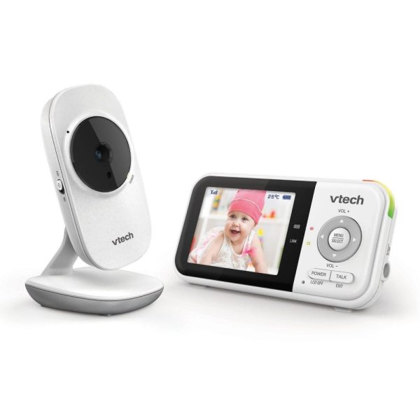 VTECH VM819 2.8" LCD Display Video Baby Monitor - White