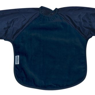 SILLY BILLYZ TOWEL SMALL L/S BIB NAVY
