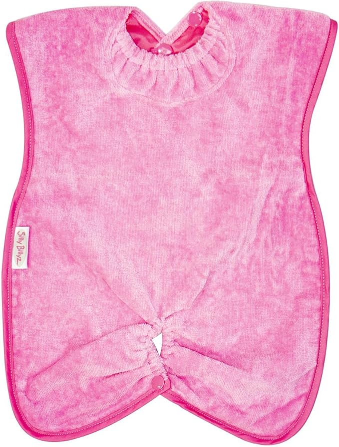 Silly Billyz Towel Highchair Hugger Bib Cerise