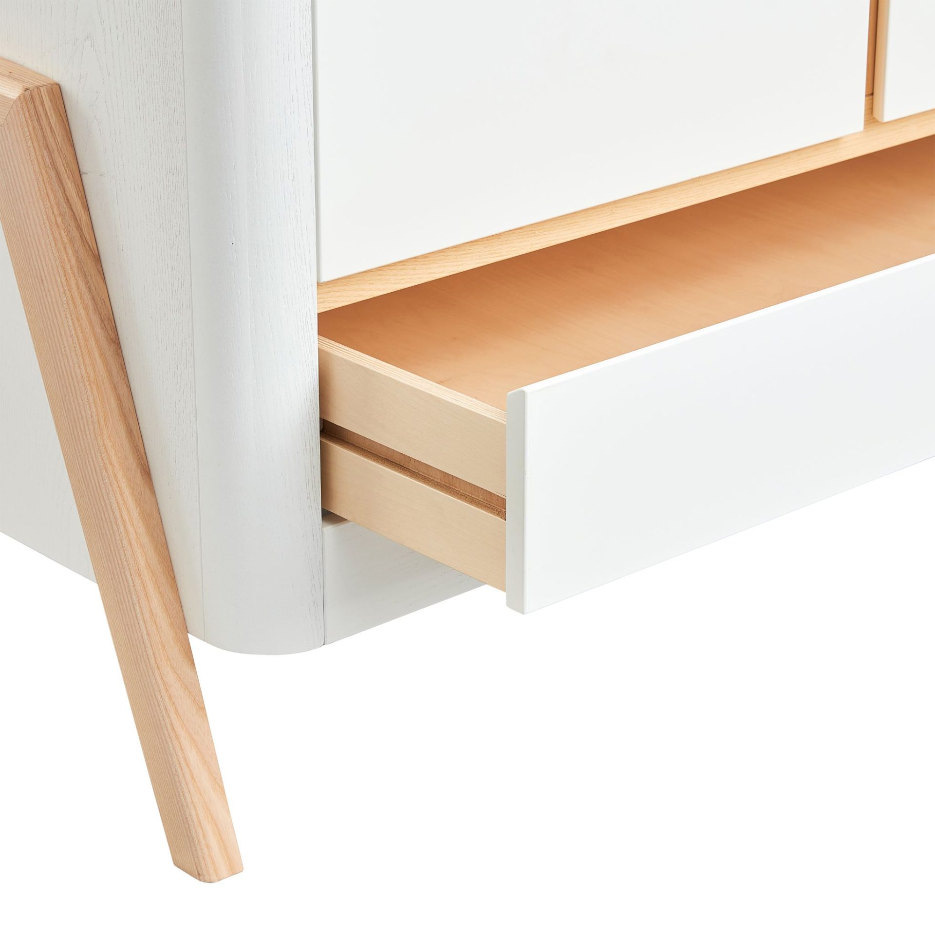 Gaia Wardrobe - Scandi White | Natural - PRE-ORDER - COLLECTION ONLY - Image 12