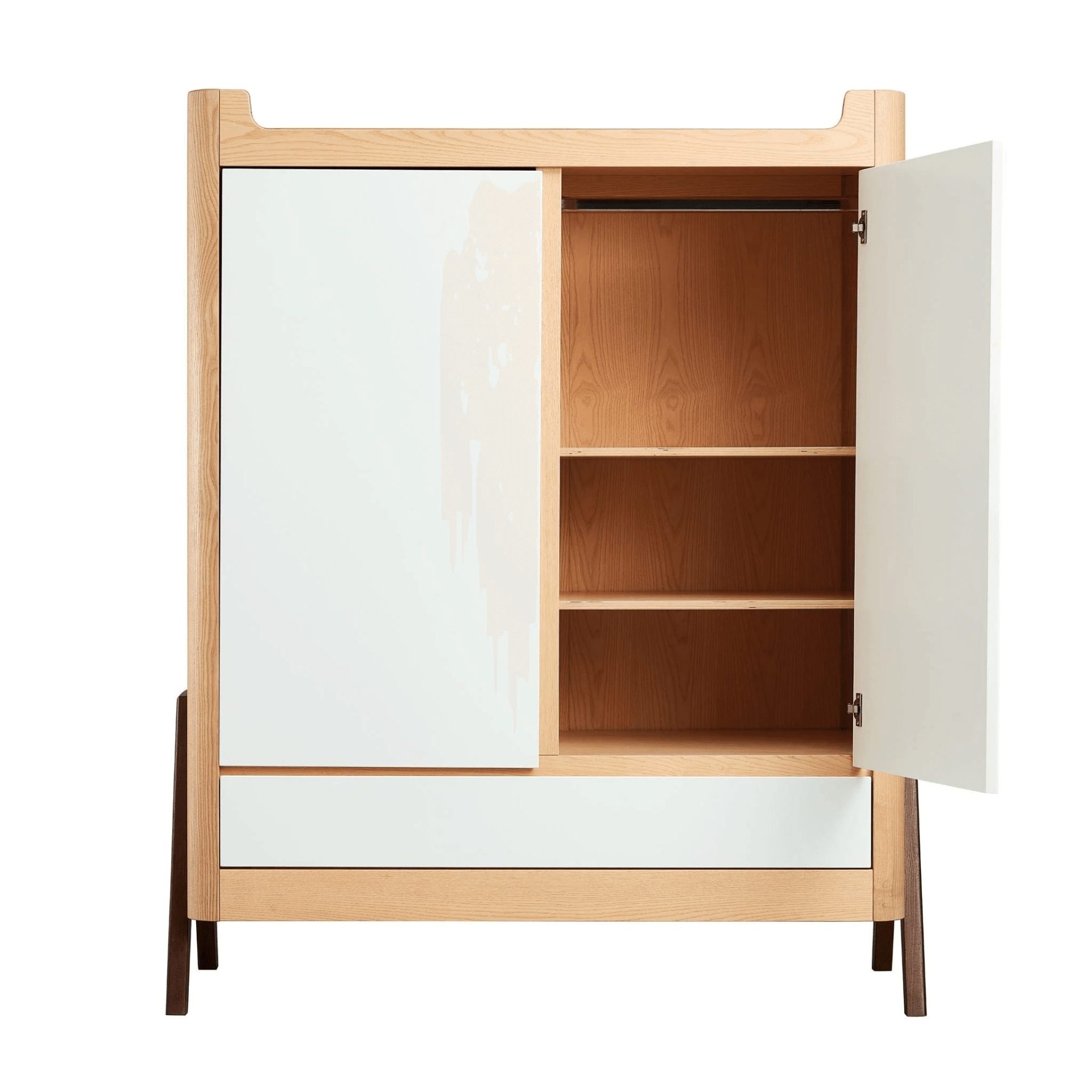 Gaia Wardrobe - Natural Ash | Walnut - PRE-ORDER - COLLECTION ONLY - Image 7