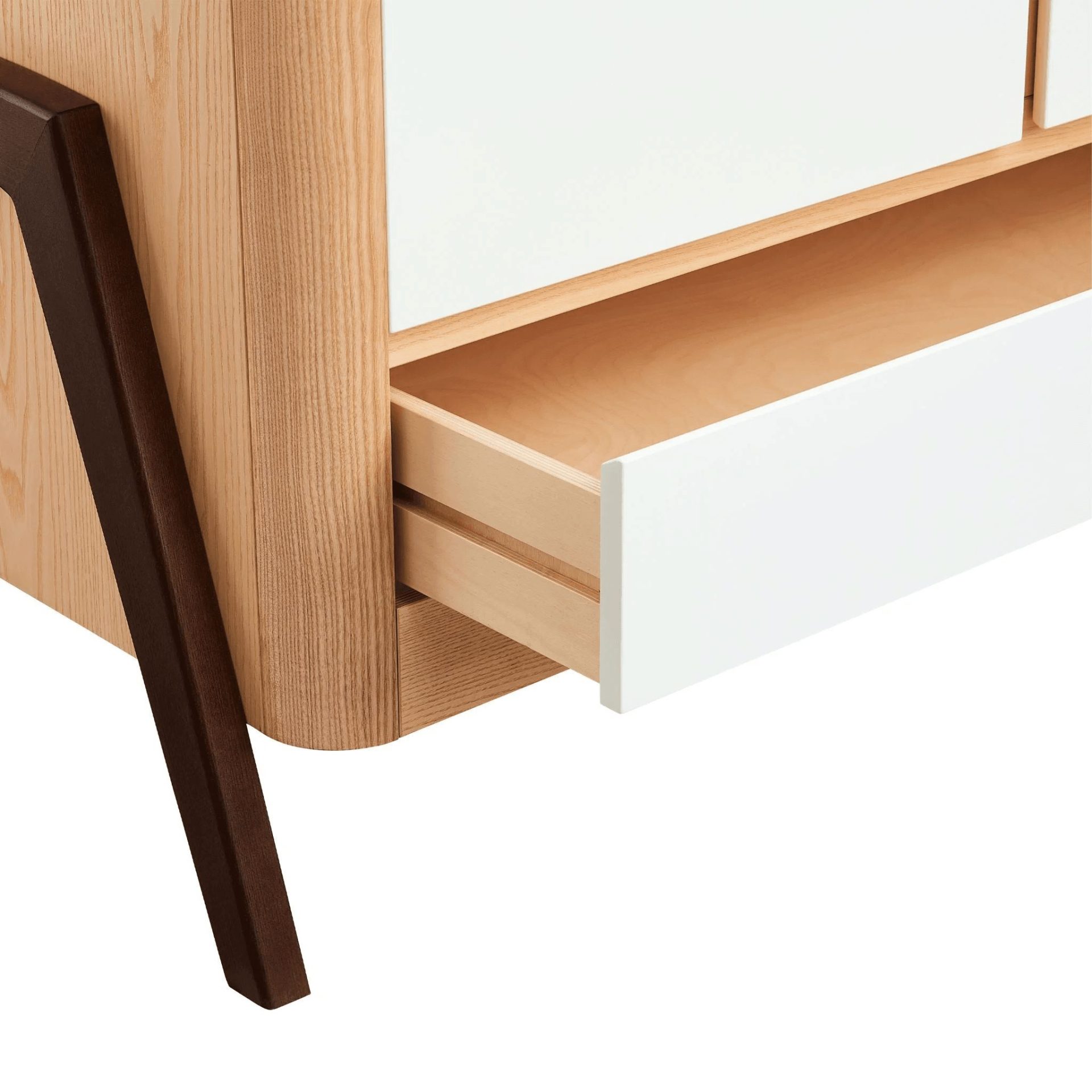 Gaia Wardrobe - Natural Ash | Walnut - PRE-ORDER - COLLECTION ONLY - Image 5