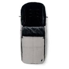 Osann Universal Footmuff With Double Zipper, Storage Compartments For Dummies & A Super Soft Lining - Silver Grey