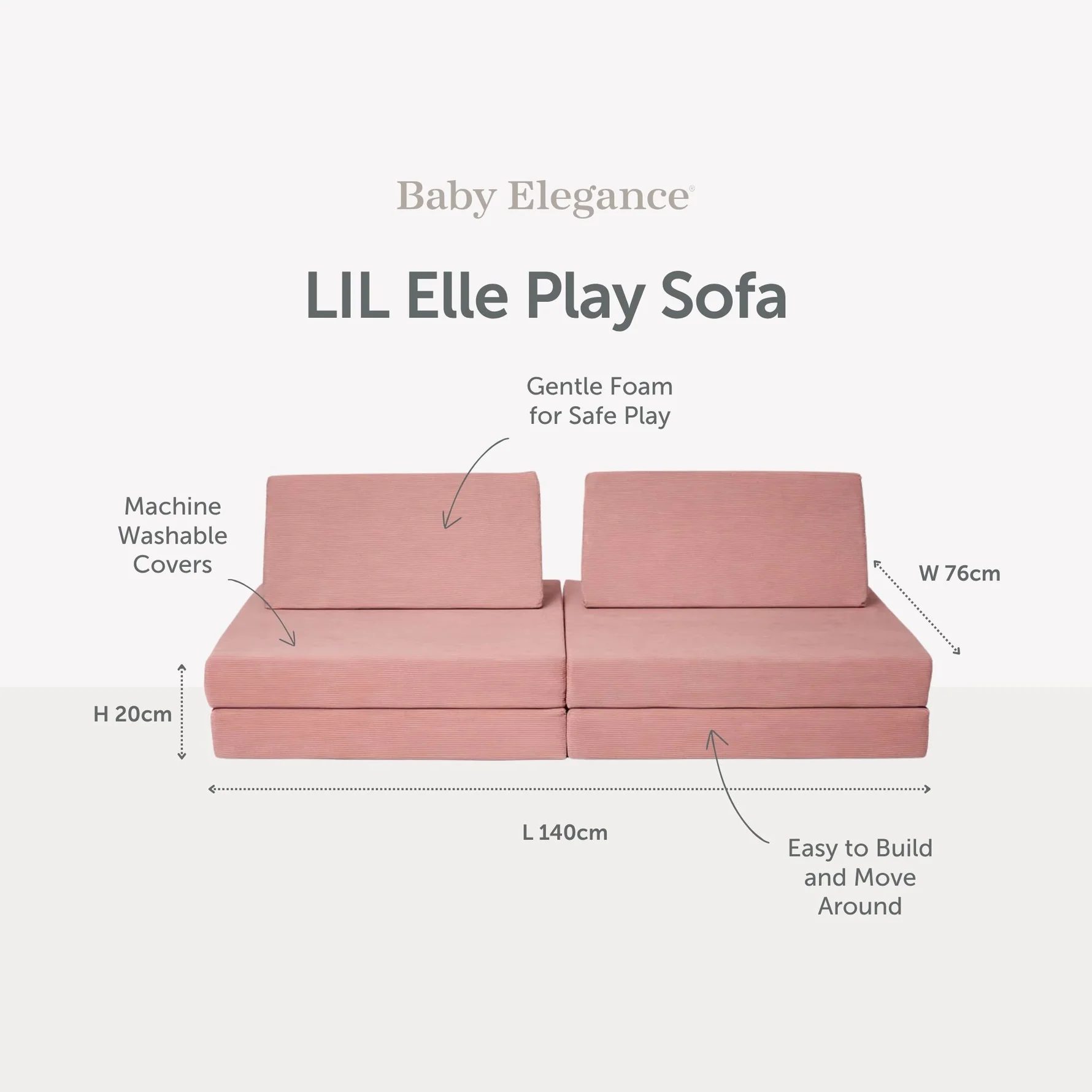 Baby Elegance Lil Elle Play Sofa - Blue €229 - Image 4