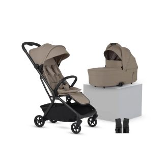 Silver Cross  Compact Travel Stroller with Carrycot (6 Piece) Champagne pre Order available 13th Feb