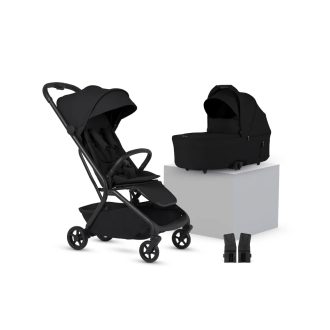 Silver Cross Nia Onyx Compact Travel Stroller with Carrycot (6 Piece)