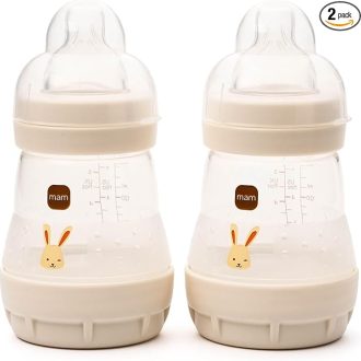 MAM Easy Start Anti-colic Slow Flow Bottle 0-2m 2×160 ml (Designs may vary)