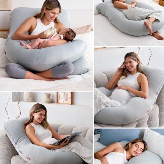 Momcozy U-Shaped Pregnancy Pillow