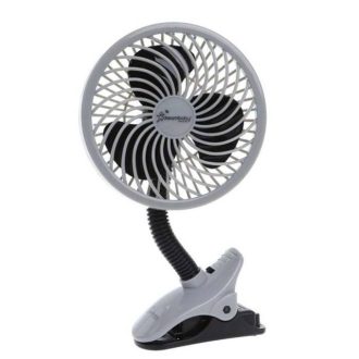 Dreambaby EZY-Fit Deluxe Clip-On Fan - Black/Grey or White/Grey -colour may vary