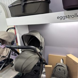 Egg2 Pushchair and Carrycot Bundle with Backpack and footmuff, Adapters, Organiser, Fur liner and Raincover - Hunter Green