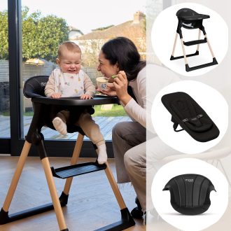 New Mash 2 High Chair Bundle - Black