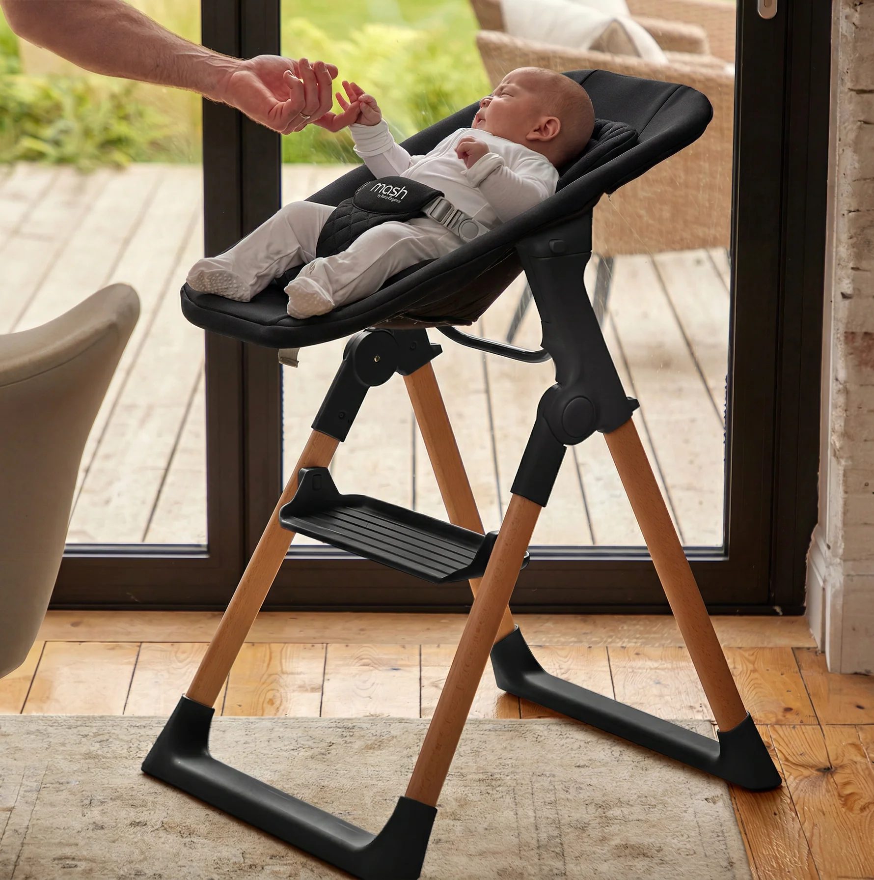 New Mash 2 High Chair Bundle - Black - Image 2