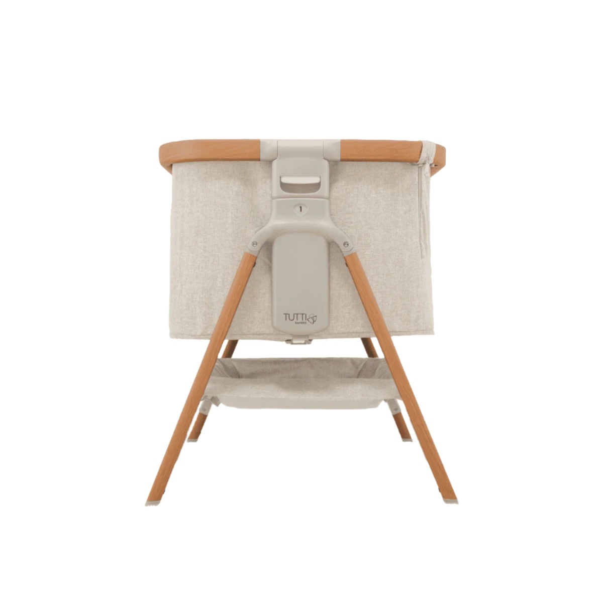 Tutti Bambini CoZee Bedside Crib- Scandinavian Walnut & Ecru - Image 4