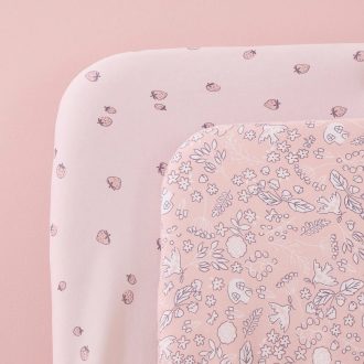 CoZee Bedside Crib Fitted Sheets 2pk - Tiny Tails