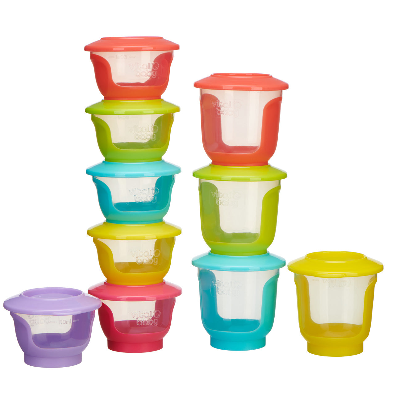NOURISH store & wean™ pots 120ml - 4 Piece set