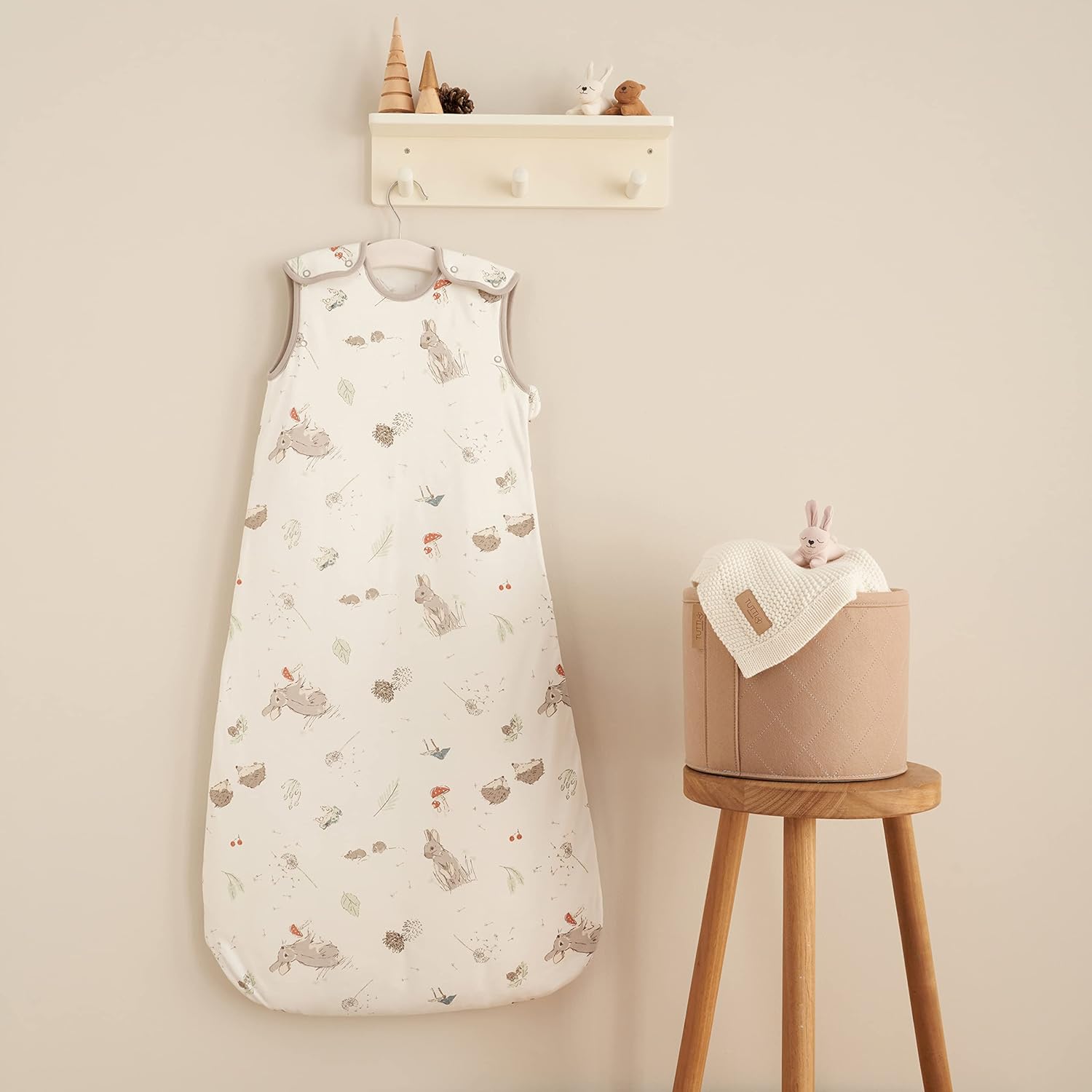 Tutti Bambini Baby Sleep Bag 6-18 Months | Soft Bamboo Cotton 2.5 TOG, Ideal for Sensitive Skin, Thermometer Included | Cocoon