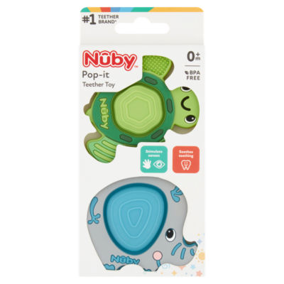 Nuby Pop It Teether Toy 2 Pack