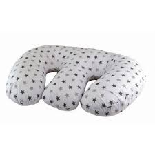 Cuddles Collection Twin 4 in 1 Nursing Pillow - Silver Twinkle