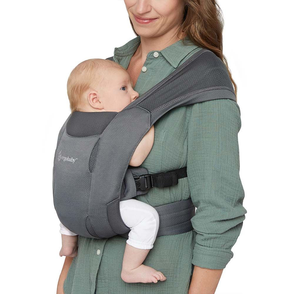 ERGOBABY EMBRACE NEWBORN CARRIER – SOFT AIR MESH Washed Black