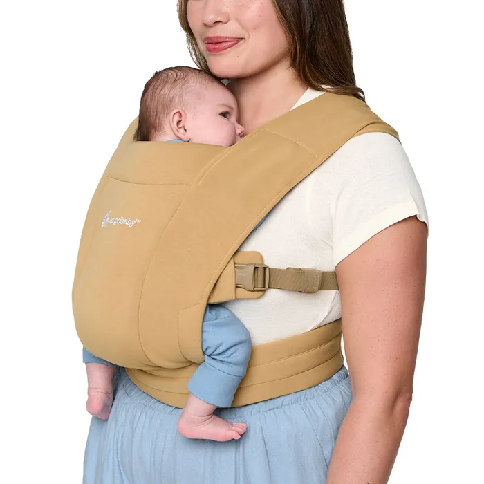ERGOBABY EMBRACE NEWBORN CARRIER – SOFT KNIT - Camel