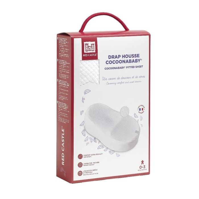 Red Castle Cocoonababy Nest Fitted Sheet - White