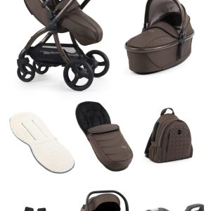 egg3® Stroller – Chocolate Velvet bundle