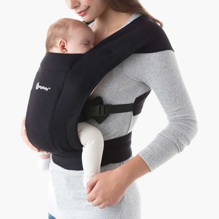 ERGOBABY EMBRACE NEWBORN CARRIER – SOFT KNIT - Pure Black