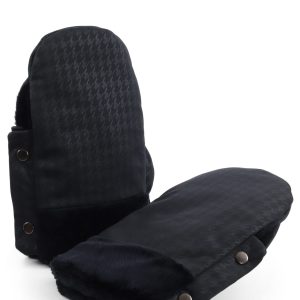 Egg Stroller Handmuffs Houndstooth Black
