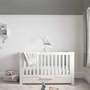 Mamas & Papas Franklin Cot Bed White Wash ( Store Collection Only)
