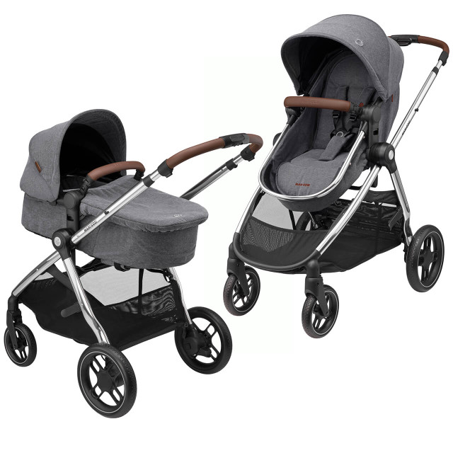 Zelia³ Luxe - Twillic Grey plus maxi cosi Cabrio I size and base in Ess Graphite - Last one boxed€380