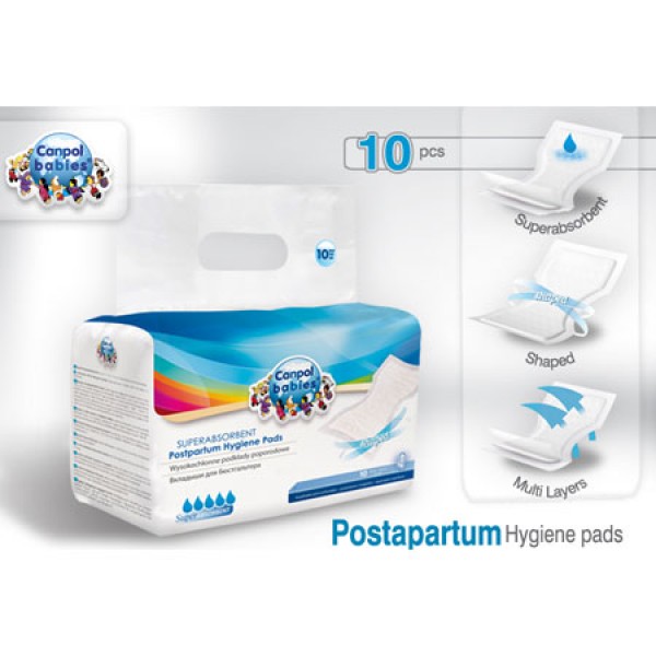 Canpol Babies – Pack of 10 Hygiene Postpartum Pads.