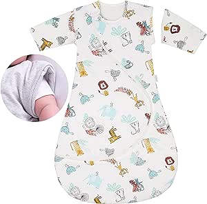 PurFlo Baby Sleeping Bag | All-Season 2.5 tog Sleeping Bag with Removable Sleeves | 9-18 Months | Travel Friendly Sleep Sack | Newborn Essentials for Winter & Summer Use | Garden Zoo
