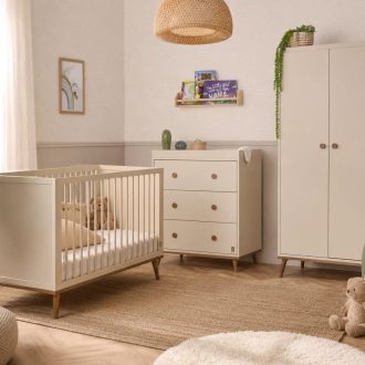 Ollie Cot, Chest of Drawers & Wardrobe Bundle