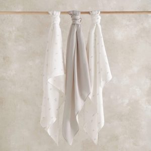 Large Muslin Squares (3 pack) - Bunny - Mamas & Papas