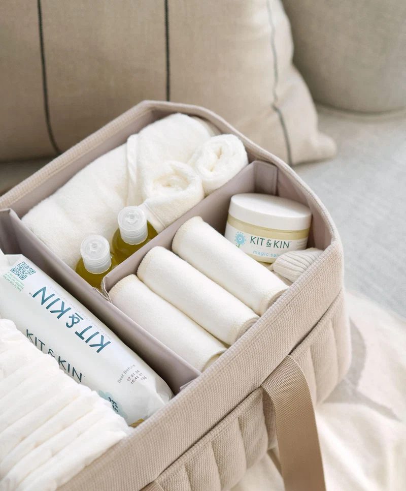 Mamas & Papas Nappy Caddy – Cashmere Waffle - Image 3
