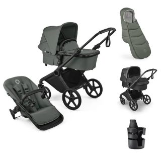 Bugaboo 2 in 1 Cub Forest Green - New Bundle Only €999 - Includes Footmuff,Raincover, adapters, Cup Holder and the New Parent Organiser