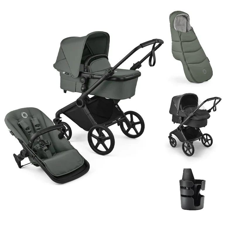 Bugaboo 2 in 1 Cub Forest Green - New Bundle Only €999 - Includes Footmuff,Raincover, adapters, Cup Holder and the New Parent Organiser