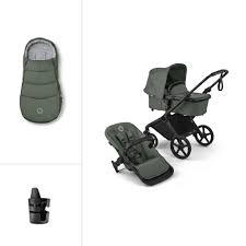 Bugaboo 2 in 1 Cub Forest Green - New Bundle Only €999 - Includes Footmuff,Raincover, adapters, Cup Holder and the New Parent Organiser (Copy)