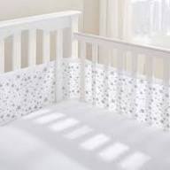 BreathableBaby 4 Sided Breathable Mesh Cot Liner grey star